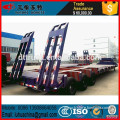 China Cheap 3axles Low bed truck semi trailer lowbed semi trailer for transport heavy cargo and excavator